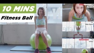 '10 MINS Fitness Ball Exercise Workout | Asian Fitness Models | Japan Bikini Fitness Club'