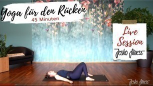 'Yoga für den Rücken mit Isabelle LIVE @ JOSKO FITNESS'