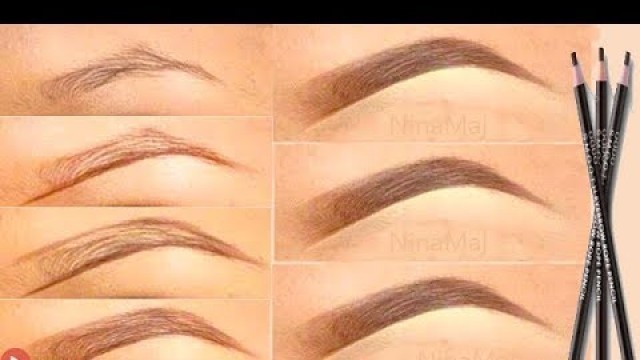 'How To Draw Natural Eyebrows in 6 simple steps'