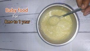 'weight gaining and brain development baby food | broken wheat baby food recipe tamil'