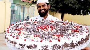 'Black Forest Cake Recipe | Without Oven |25 Kgs Eggless Baking without Oven |Nawab\'s Kitchen'