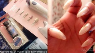 'Part 1: At Home Fill-In|Shape and File Nails + Remove Gel Polish| The Original Bossbabe Cleopatra'
