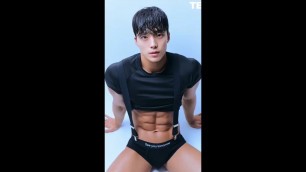'Asian muscle model #abs #fitness #motivation #model'