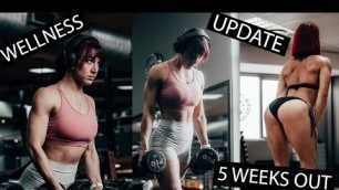 '5 weeks out for my first fitness comp'