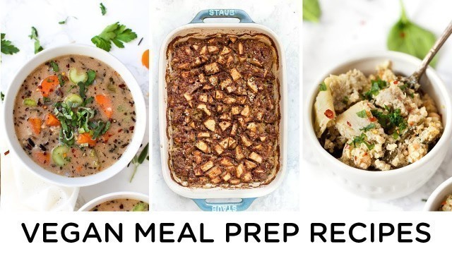 'EASY VEGAN MEAL PREP RECIPES ‣‣ gluten-free & healthy too!'