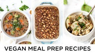 'EASY VEGAN MEAL PREP RECIPES ‣‣ gluten-free & healthy too!'