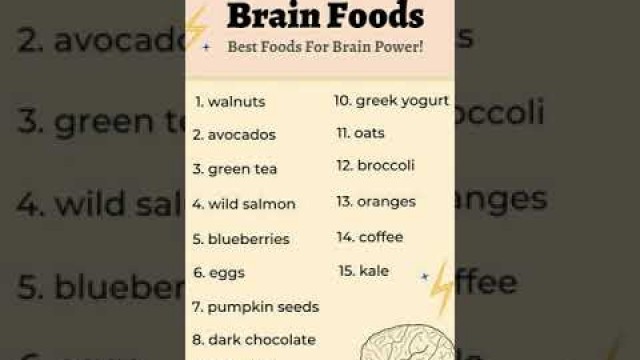 'Best foods for Brain power