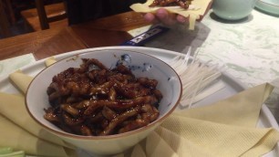 'Tasty food in China.. and it is chicken not bat or snake'