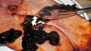 'Beer Jam with ham steak'