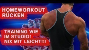 'HARTES HEIM RÜCKEN TRAINING wie im GYM | Homeworkout Rücken | Hardcore TRX Rückentraining'