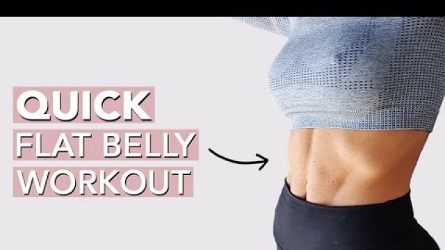 'FLAT BELLY Workout for Women (10 mins)'