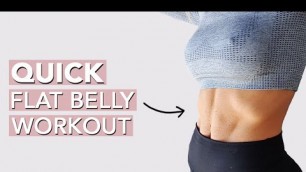'FLAT BELLY Workout for Women (10 mins)'