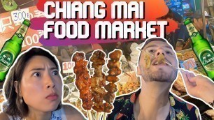 'Saturday Night Food Market - Chiang Mai - Wua Lai Road Walking Street Thailand'