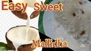 '#Mallidha  Sweet Recipe From Maida/Easy Sweet Breakfast/Eve.Snacks/Priyamana Thozhi.'