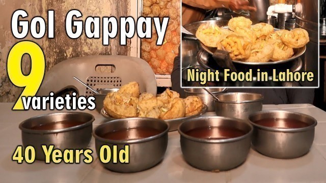 'Lahore k Famous Gol Gappay | Night Food in Lahore | Street Food in Lahore | Lahori Pani Puri'