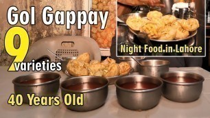 'Lahore k Famous Gol Gappay | Night Food in Lahore | Street Food in Lahore | Lahori Pani Puri'