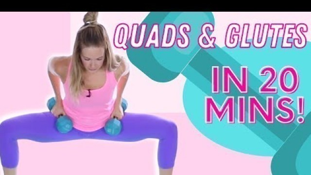 'Quads & Glutes Workout (20 Min Leg Day!)'