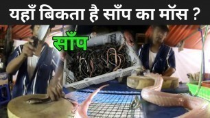 'चीन में बिकता है साँप का मास | Eating Cobra Snake In China'