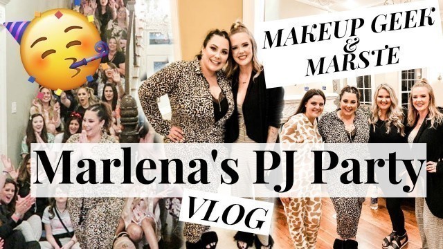 'WHAT IT WAS REALLY LIKE! Marlena Stell Makeup Geek PJ Party 2019 // Mallory1712'