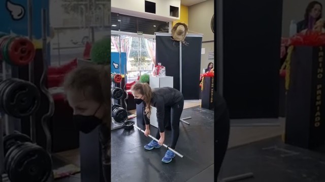 'Learning Stiff, my first fitness training today 3 x 15. Gym motivation'