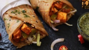 'पनीर काठी रोल/ पनीर रोल /paneer wrap/ tasty yummy instant snack/ Lunch Box Recipe'