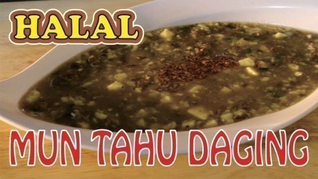 'RESEP MUN TAHU DAGING ALA CHINESE RESTORAN || 100% HALAL'