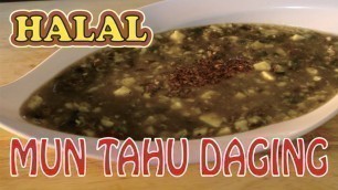 'RESEP MUN TAHU DAGING ALA CHINESE RESTORAN || 100% HALAL'