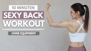 'GET YOUR SEXY BACK | Rücken Workout ohne Geräte // Rückenmuskulatur stärken | Tina Halder'