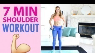 '7 min Shoulder Workout for Women | BEST Arm Workout at Home'