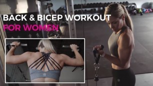 'Full Back and Bicep Workout  For Women with Trainer Lindsey'