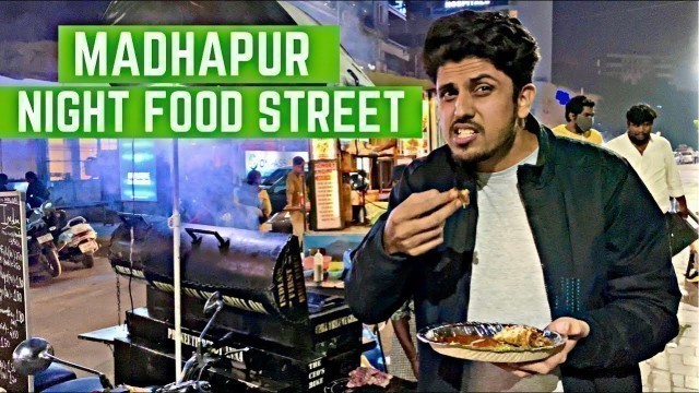 'Hyderabad Famous Food Street || Madhapur Night Street Food || Street Food in India || Hitech City'