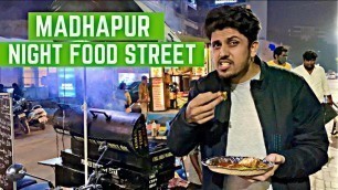 'Hyderabad Famous Food Street || Madhapur Night Street Food || Street Food in India || Hitech City'
