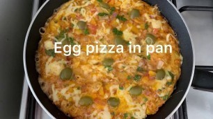 'Egg pizza / healthy breakfast / without oven / without maida'