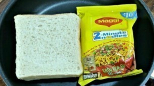 '5 Minutes Evening Snacks Recipe | Crispy &Tasty Bread Snacks|Maggi Recipe| Bread & Maggi Recipe'