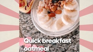 'Quick oatmeal with (nut) milk | gluten free breakfast | Vegan Breakfast'