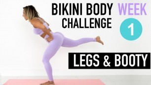 'Booty & Legs Workout | Bikini Body Challenge - Week 1 | Vicky Justiz'