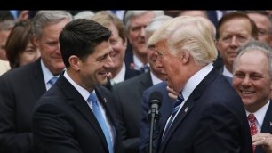'Trump and Ryan Celebrate After House Passes Health Bill'