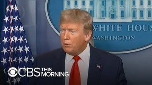 'Trump at odds with medical experts over coronavirus precautions end date'