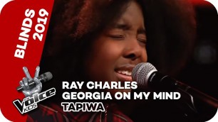 'Ray Charles - Georgia On My Mind (Tapiwa) | Blind Auditions | The Voice Kids 2019 | SAT.1'