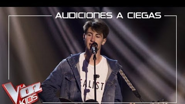 'Marcos Balmori canta \'Lucha de gigantes\' | Audiciones a ciegas | La Voz Kids Antena 3 2019'