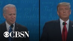 'Trump shifts tone in second debate as candidates clash on health care and more'