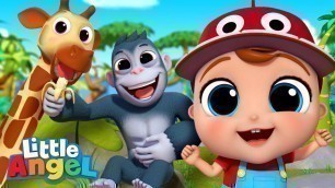 'Quiet And Loud Animals | Baby John Sing Along | Little Angel Kids Songs And Nursery Rhymes'