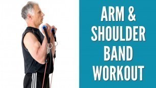 'Top 10 Resistance Band Workout For Arms & Shoulders at Home.'