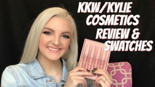 'KKW/KYLIE COSMETICS REVIEW & SWATCHES'