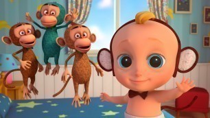 'Five Little Monkeys + Peek a Boo and more Sing Along Kids Songs - LooLoo Kids'