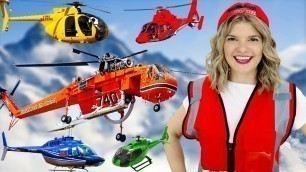 'Helicopters for Kids | Fire Helicopter, Police Helicopter, Rescue Helicopter for Kids | Speedie DiDi'