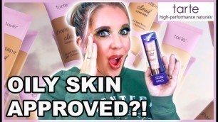 'NEW TARTE SHAPE TAPE CLOUD COVERAGE FOUNDATION || 12 HOUR WEAR TEST || OILY SKIN APPROVED?! || #28'