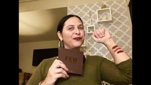 'KKW X Kylie Cosmetics Lip Swatches and Review'