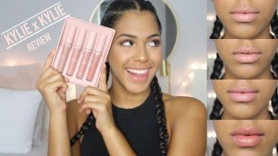 'KKW x KYLIE COSMETICS (CREME LIQUID LIPSTICKS) REVIEW!!'