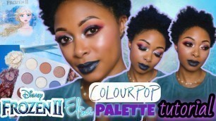 'TUTORIAL: ColourPop Disney Frozen II Elsa Palette'